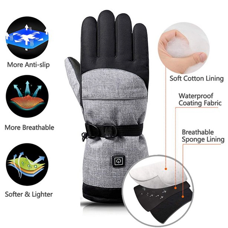 Waterproof Winter Warm Rechargeable Gloves - Image 13