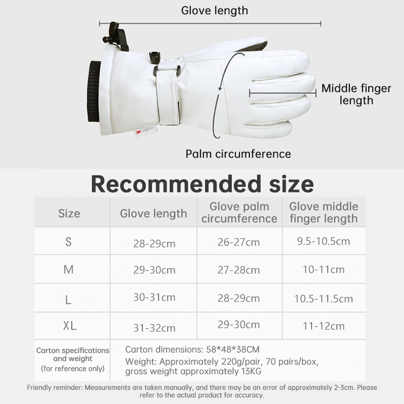 Ski Gloves with Built-in Wrist Guards - Image 11