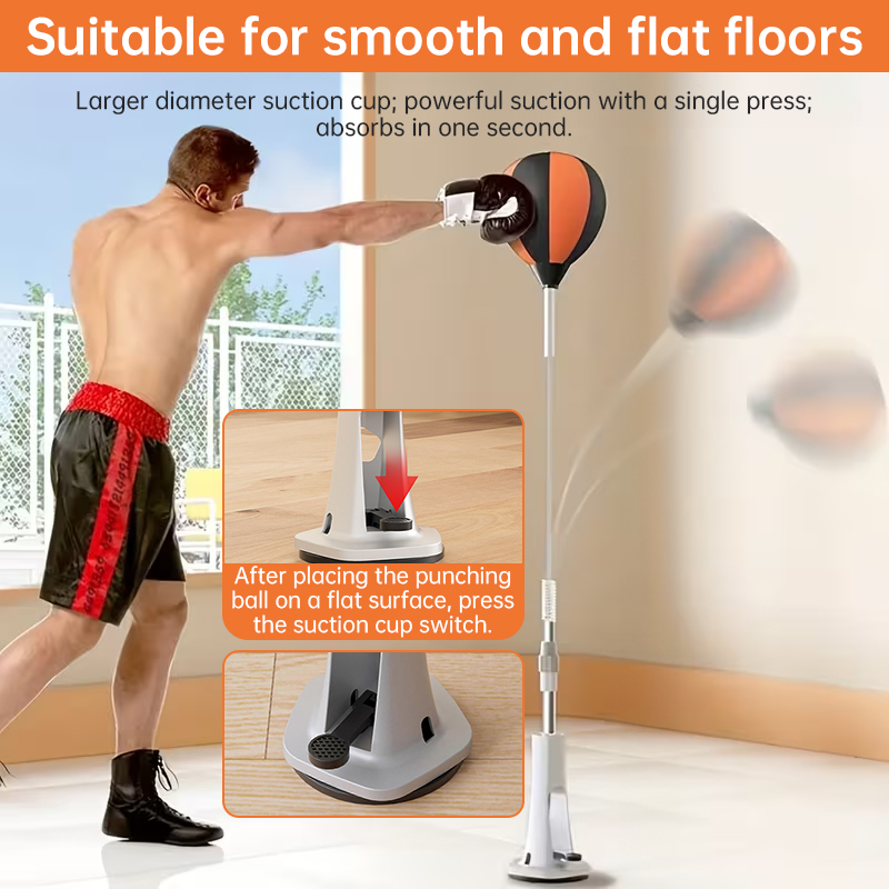 Adjustable Height Freestanding Punching Bag (45-67 Inches) - Image 4