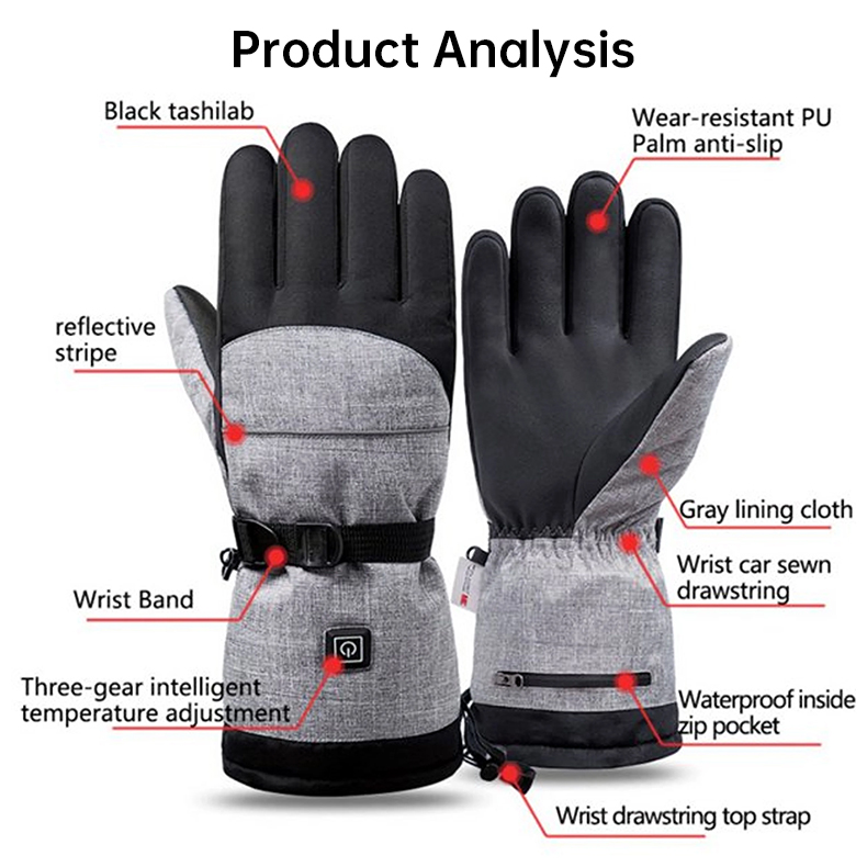 Waterproof Winter Warm Rechargeable Gloves - Image 14