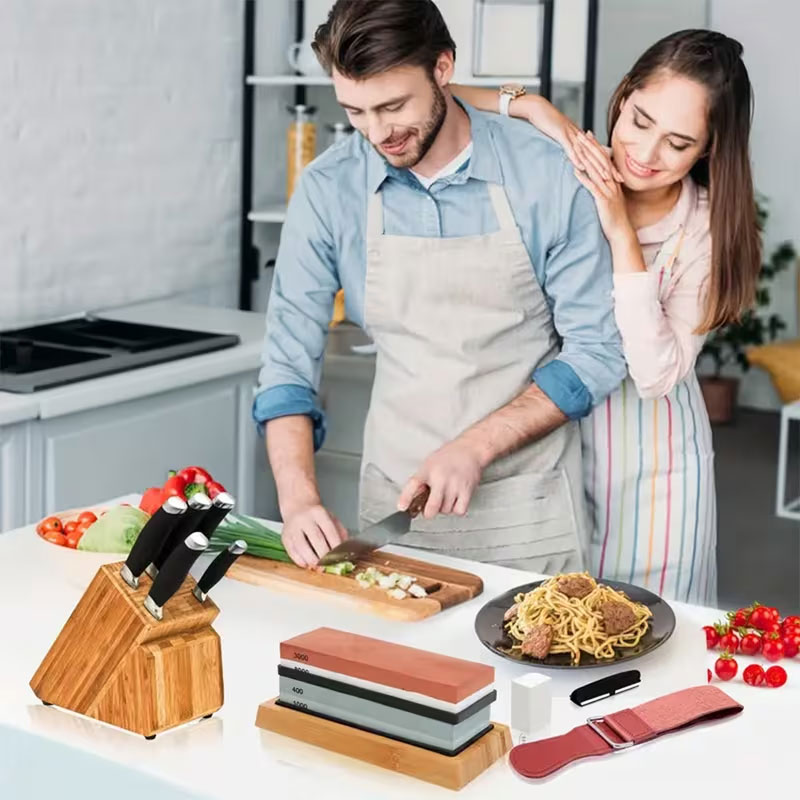 Premium Sharpening Stone - 400# / 1000# 3000# / 8000# - Image 3