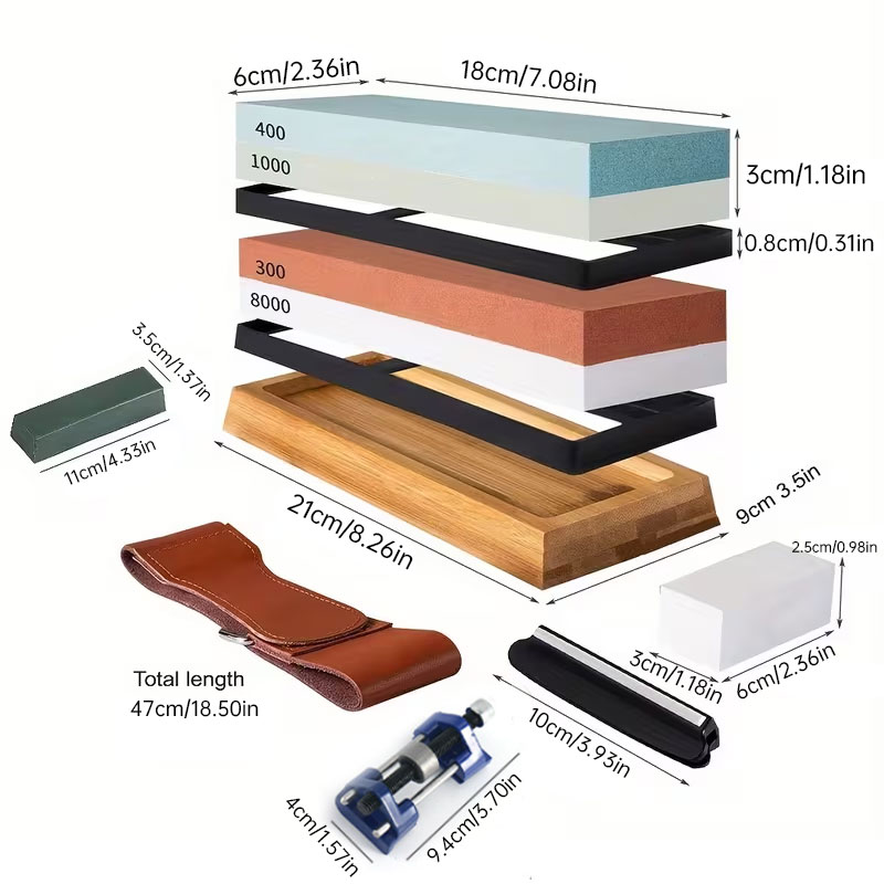 Premium Sharpening Stone - 400# / 1000# 3000# / 8000# - Image 8