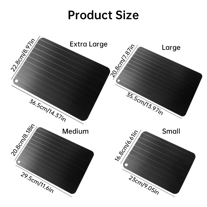 Quick Thawing Tray | Large Size with Groove Design - Image 8