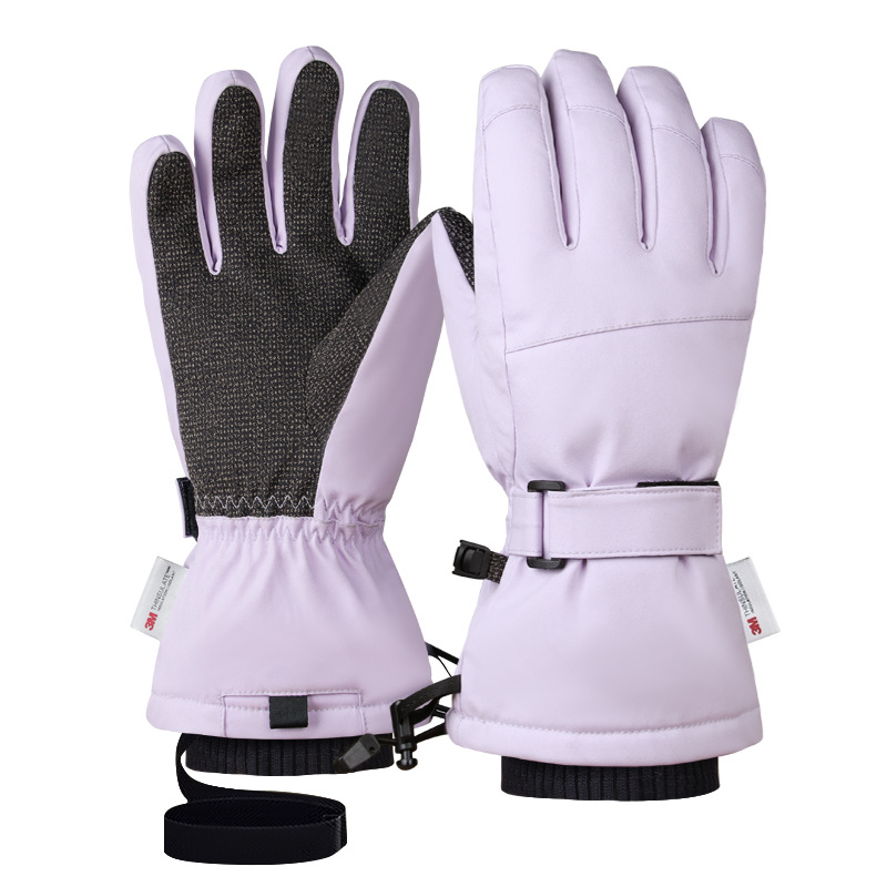 Ski Gloves with Built-in Wrist Guards - Image 2
