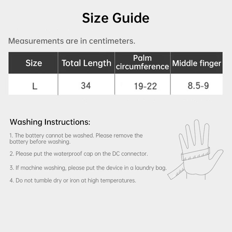 Waterproof Winter Warm Rechargeable Gloves - Image 15
