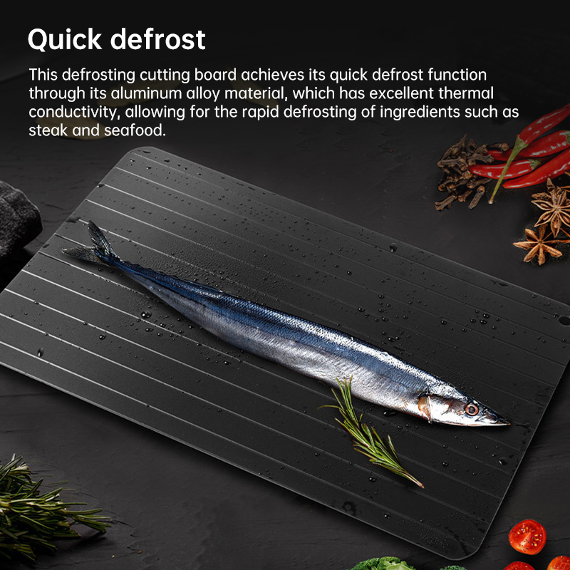 Quick Thawing Tray | Large Size with Groove Design - Image 5