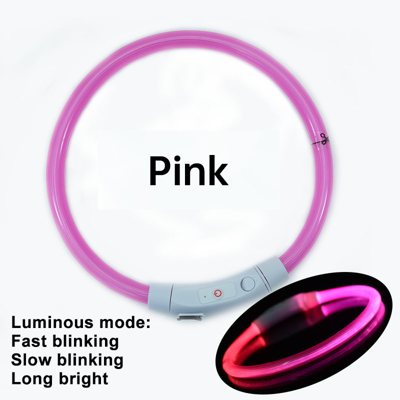 3-Mode LED Dog Collar - USB Rechargeable - Image 2