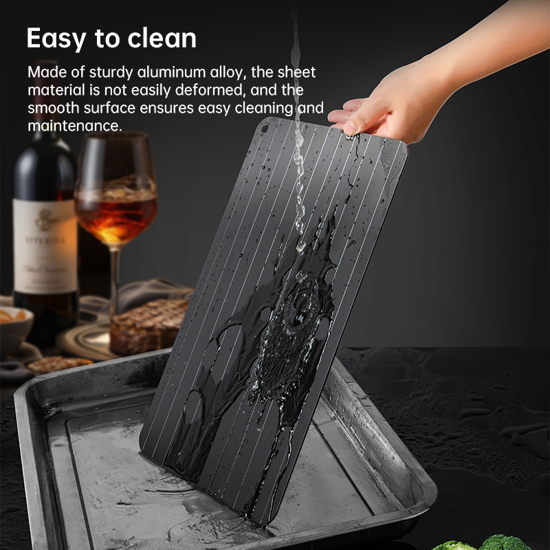 Quick Thawing Tray | Large Size with Groove Design - Image 4