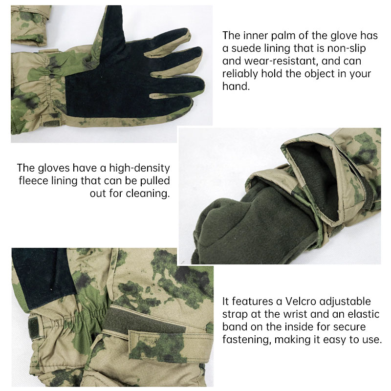 VKBO 3.0 Camouflage Winter Five-Finger Cold-Proof Gloves - Image 4