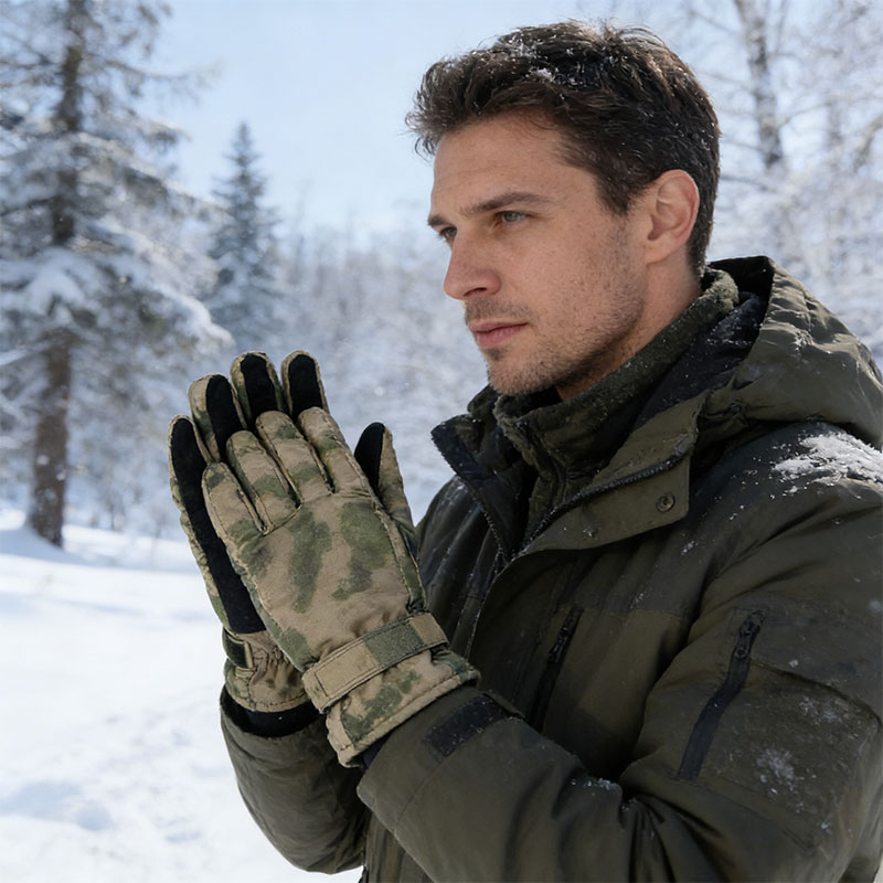 VKBO 3.0 Camouflage Winter Five-Finger Cold-Proof Gloves - Image 3