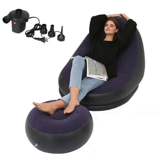 Inflatable Air Mattress Lazy Sofa Deck Chair - Image 8