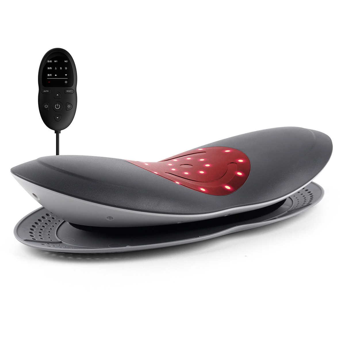 Waist Massager Lumbar Traction Inflatable Hot Compress