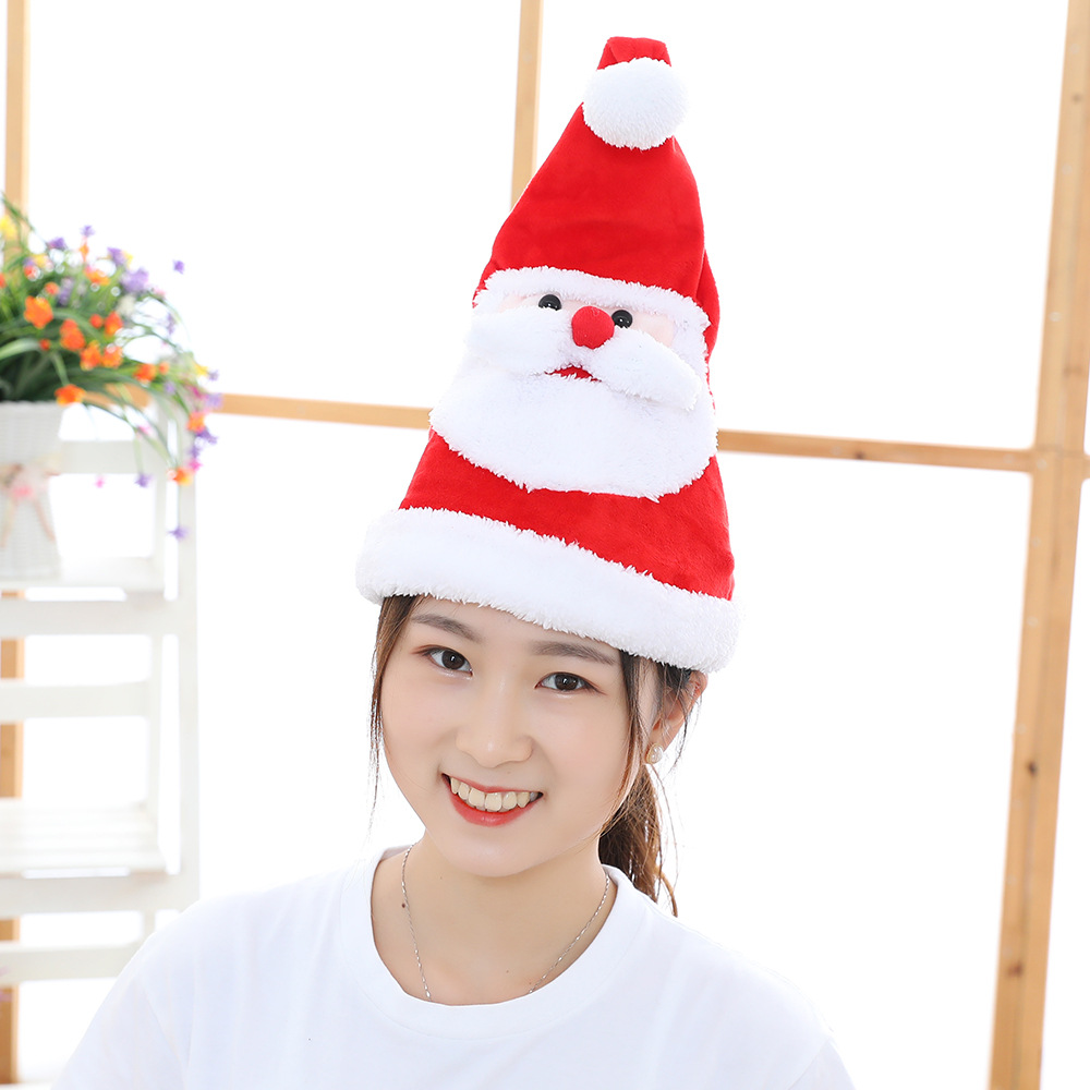 Soft Kawaii Plush Movable Christmas Hat - Image 6