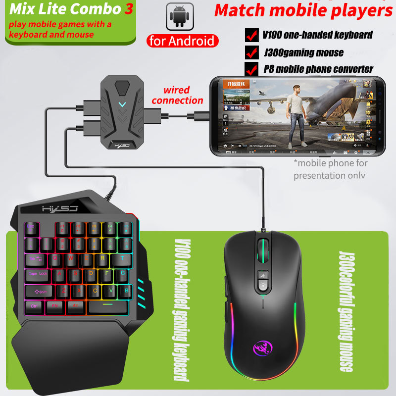 Wired Android Throne One Handed Keyboard And Mouse Set - Image 6