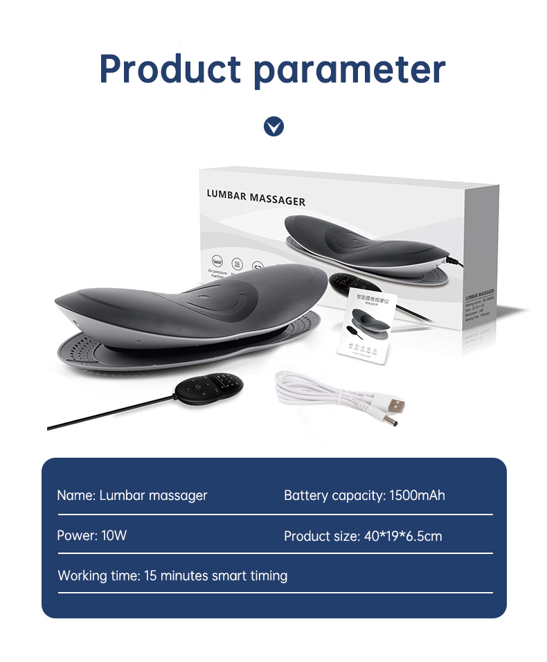 Waist Massager Lumbar Traction Inflatable Hot Compress - Image 6
