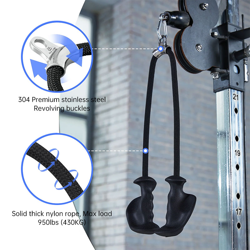 Tricep Rope Attachment with Ergonomic Grip - Image 5