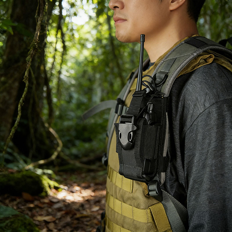 Tactical Radio Pouch with Utility Pocket - Image 6