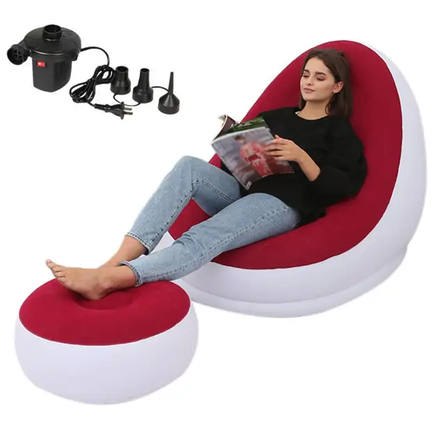 Inflatable Air Mattress Lazy Sofa Deck Chair - Image 10