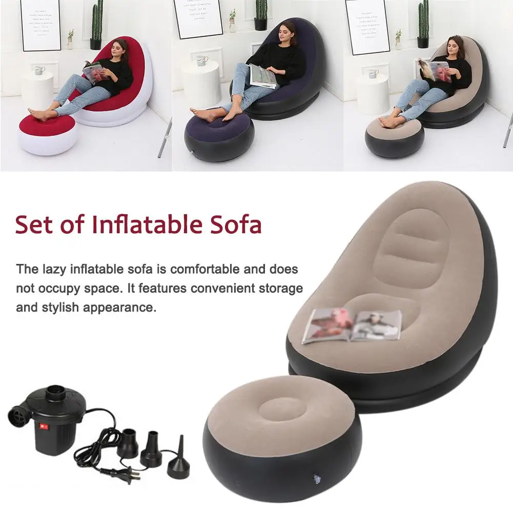 Inflatable Air Mattress Lazy Sofa Deck Chair - Image 5