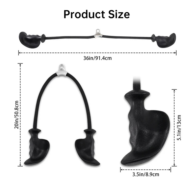 Tricep Rope Attachment with Ergonomic Grip - Image 8