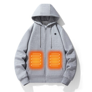 American Zipper Cardigan Heating Hoodie