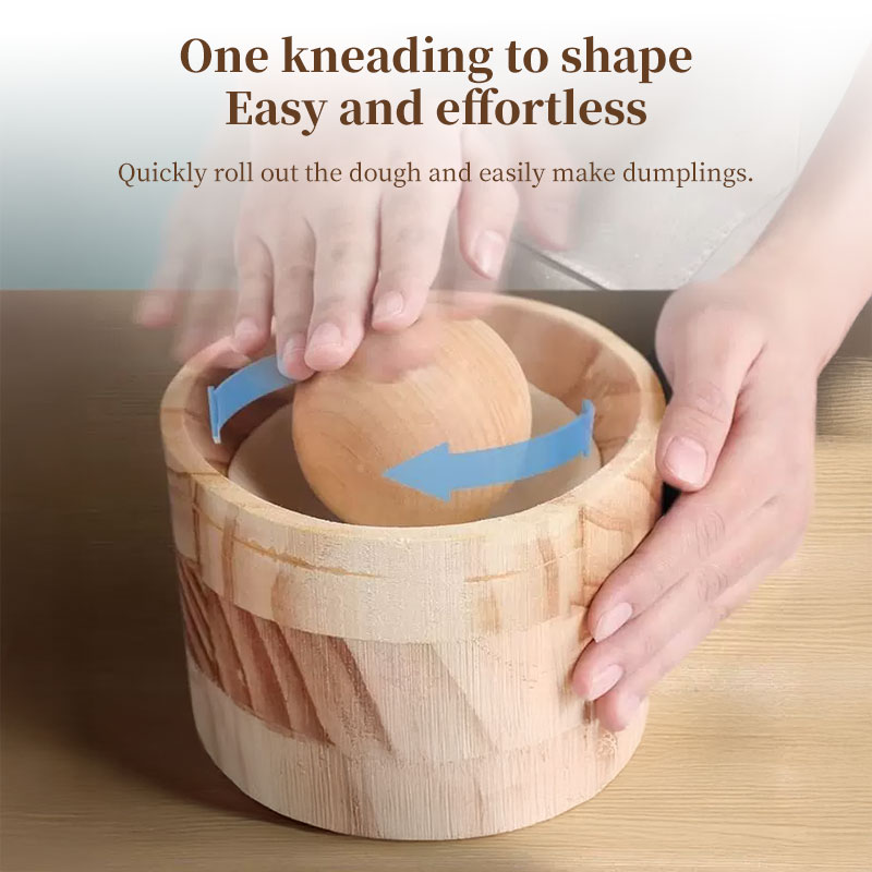 Hand-Held Wood Dumpling Maker Press - Image 6
