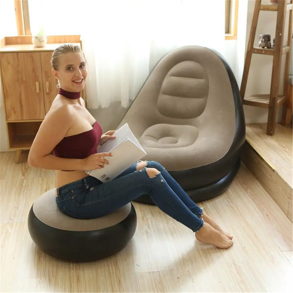 Inflatable Air Mattress Lazy Sofa Deck Chair - Image 2