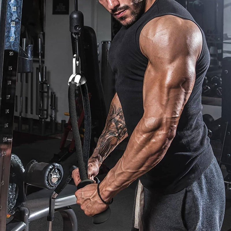 Tricep Rope Attachment with Ergonomic Grip - Image 2