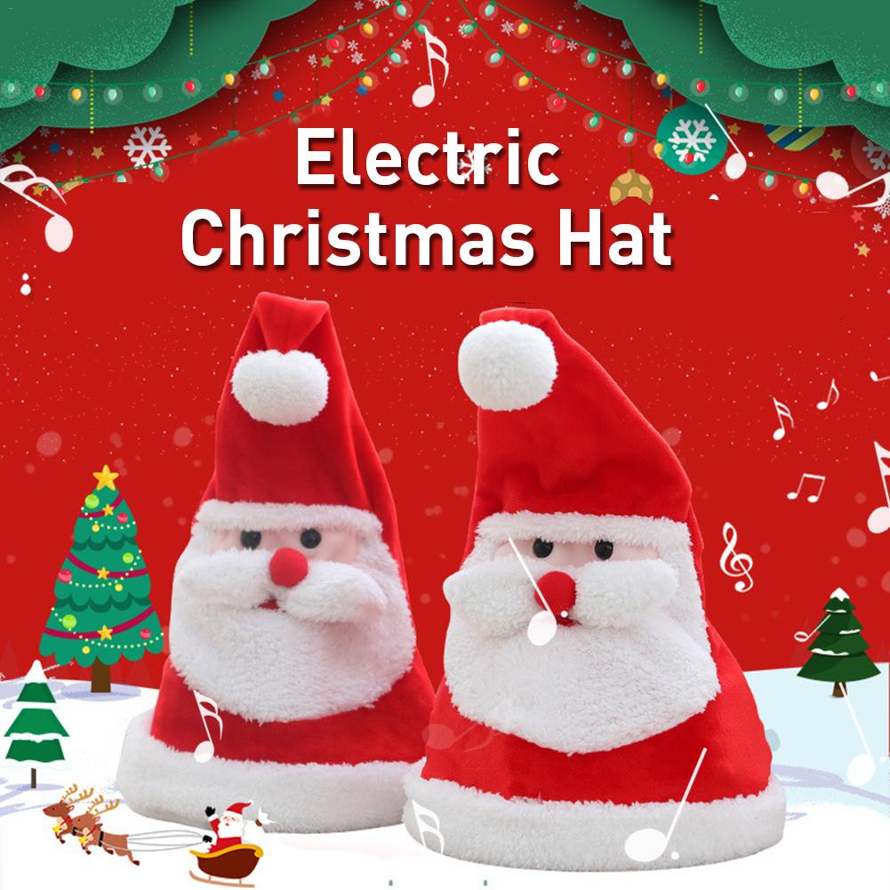 Soft Kawaii Plush Movable Christmas Hat - Image 2