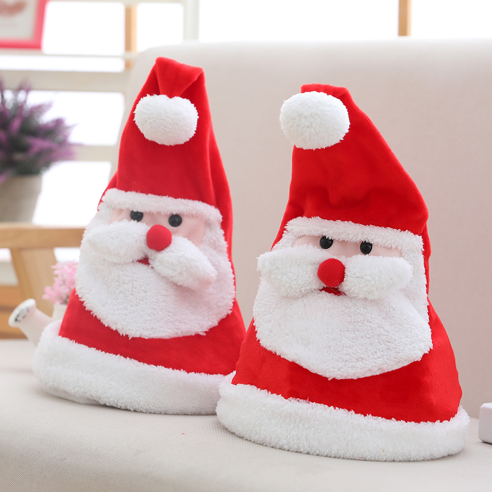 Soft Kawaii Plush Movable Christmas Hat - Image 7