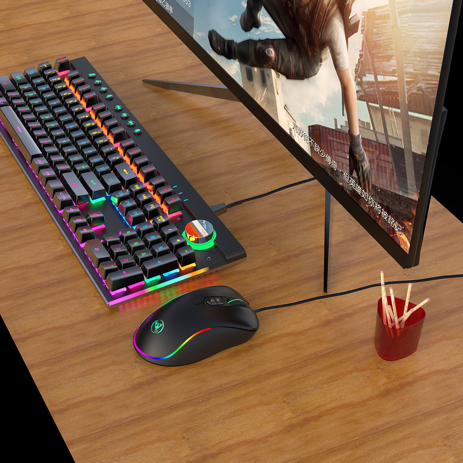Backlit Mechanical Keyboard And Mouse - Image 2