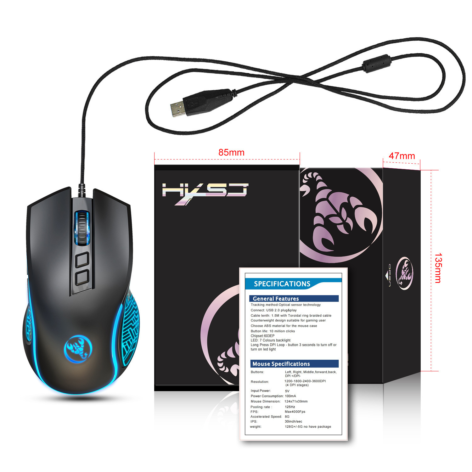 X100 Wired Gaming Mouse - Image 6