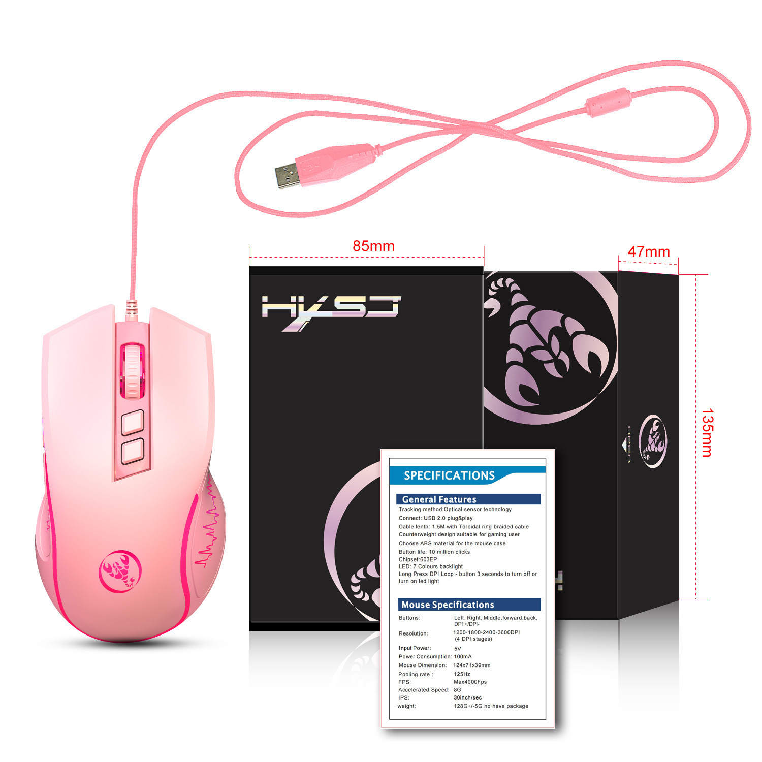 X100 Wired Gaming Mouse - Image 8