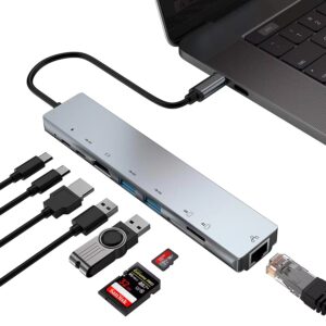 Eight In One Docking Station Type-C To Network Card