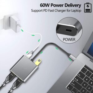Type-C Hub To Dual HDMI PD USB3.0 Hub For Mobile Phones