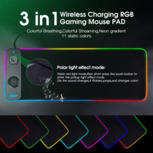 3 In 1 Magnetic Wireless Charging Mouse Pad