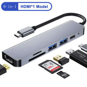 USB C Six in One Expansion Dock For Notebook Multifunctional Converter